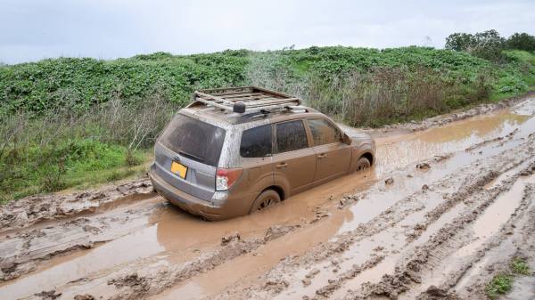 פורסטר שקוע בשטח חילוץ של צחי